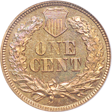 1868 PCGS PF-64 RB.