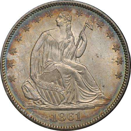 1861 ANACS MS-65.