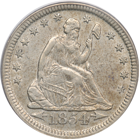 1854 Arrows. PCGS AU-53.