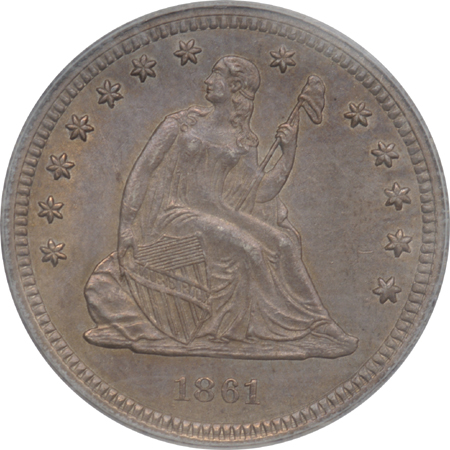 1861 PCGS MS-62.