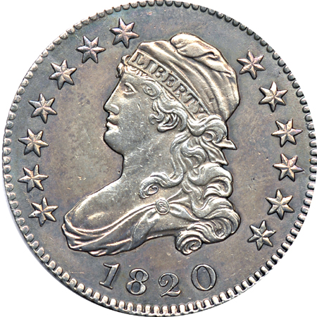 1820 Uncirculated detail.