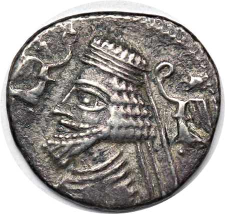 Drachm of Phraates and Musa 2 B.C.E. to 4 C.E.