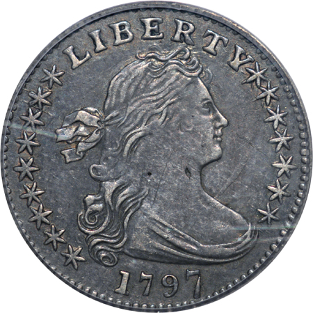 1797 15 Stars. PCGS AU-50.