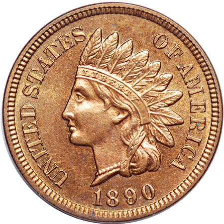 Three Proof Indian Head Cents.