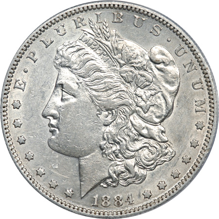 1884-S ANACS AU-50.