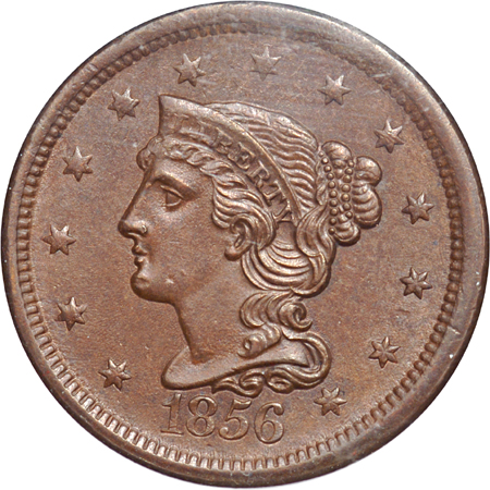 1856 NGC MS-64 BN.