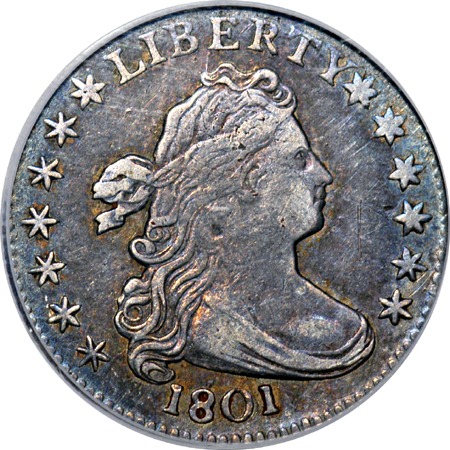 1801 JR-1, R-4. PCGS XF-40.