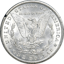 Three GSA Morgan Silver Dollars.