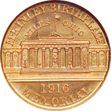 1916 McKinley. NGC MS-66.