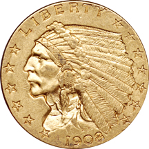 Four Indian Head Quarter Eagles.