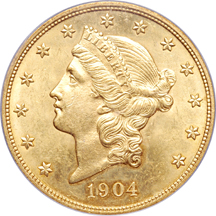 Six 1904 PCGS MS-64.