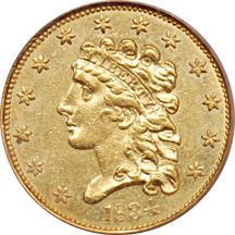 1834 PCGS AU-50.