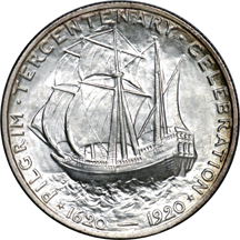 Five Silver Commemorative Half Dollars.