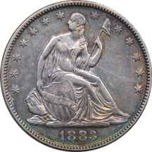 1883 AU-55 PL Cleaned Scratched.