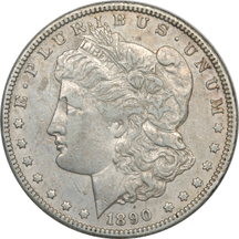 Ten Morgan Silver Dollar.