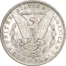 1891-CC Spitting Eagle Variety. AU-58.