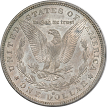Two 1879-O Morgan Silver Dollars.  MS-62.
