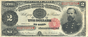 1891 $2.00.  VF.