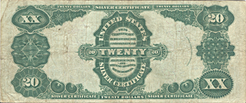 1891 $20.00.  F.