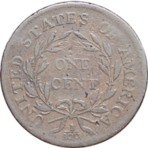 1796 Reverse of 1796, S-89, R-3+. VG-10.