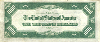 1934 $1,000.00 St. Louis.  CHCU.