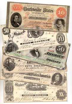 Six Early Confederate Notes.