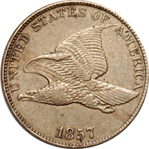 Three Flying Eagle Cents.