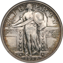 1917 Type 1. NGC MS-64 FH.