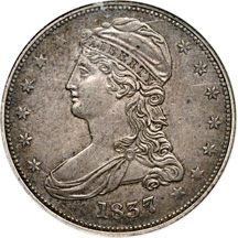 1837 NGC AU-58.