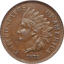 1872 PCGS AU-58.