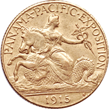 1915-S $2.50 Pan Pacific. MS-62.