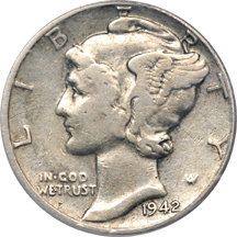 1942/41-D PCGS F-15.