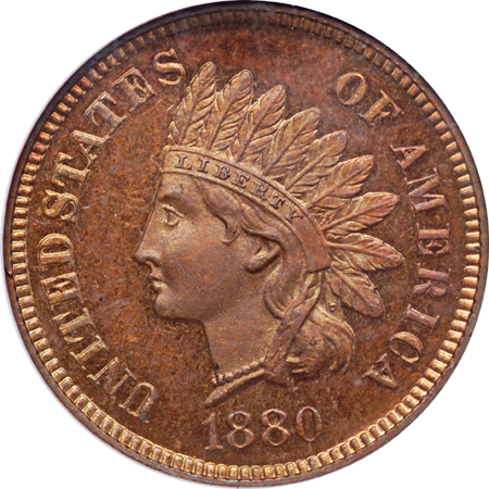 1880 NGC PF-64 RB.