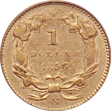 1856-S PCGS AU-53.