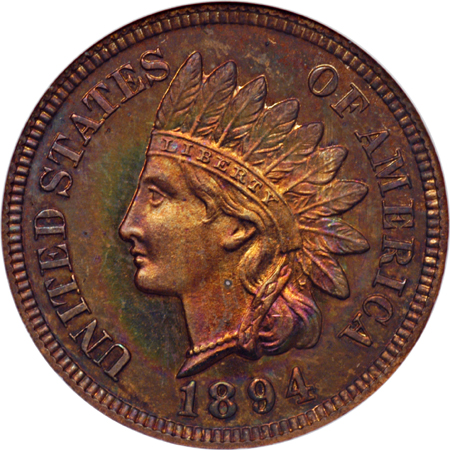 1882 NGC PF-63 RB and 1894 PF-64 RB.