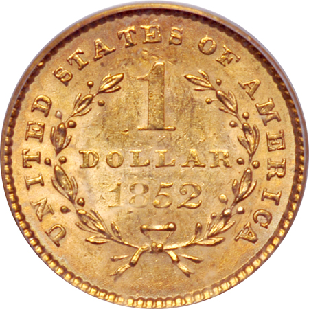 1852 PCGS MS-63.