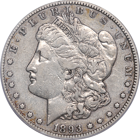 1893-CC PCGS XF-40.