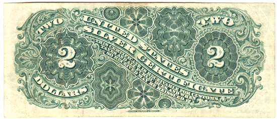 1886 $2.00.  VF.