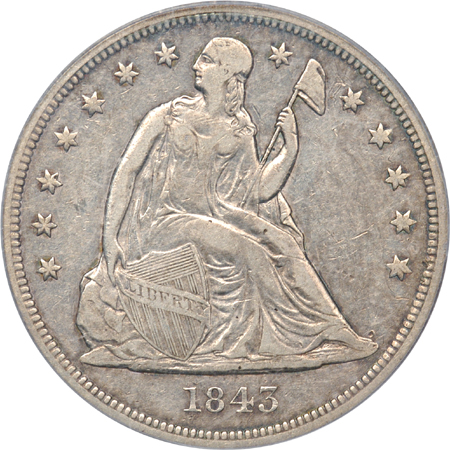 1843 PCGS VF-25.