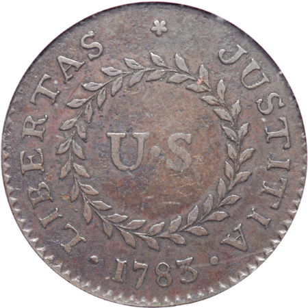 1783 Constellatio Nova Copper. Crosby 2-B, Breen 1107, R-2. NGC XF-45 Brown.