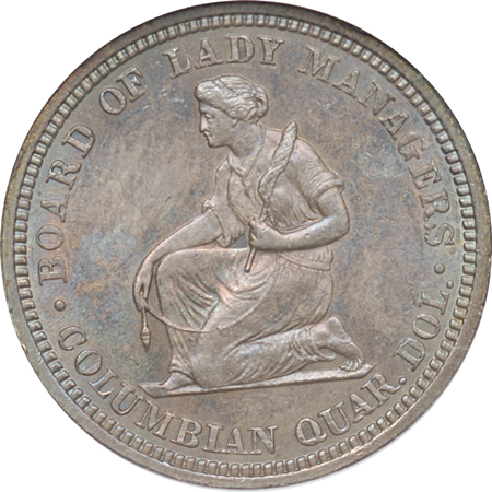 1893 Isabella Quarter. NGC MS-61.