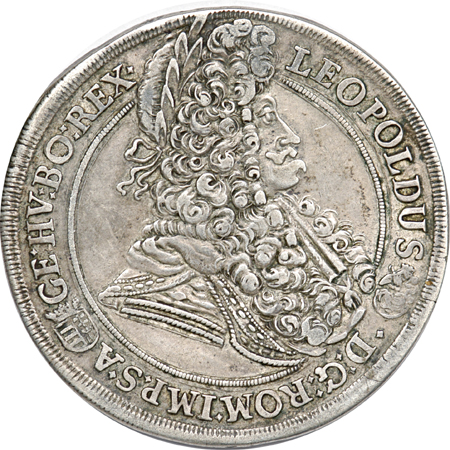 1697-KB (Kremnitz Mint) Hungary Thaler. Davenport-3264, KM-214.8. VF-20+.