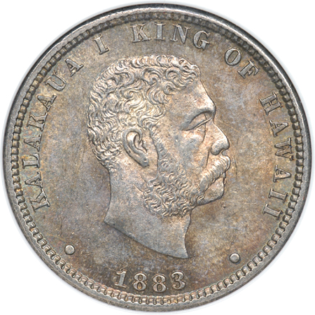 1883 Quarter Dollar ANACS MS-61.