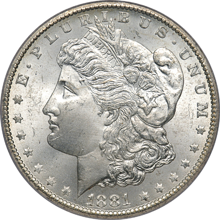 1881-CC PCGS MS-66.