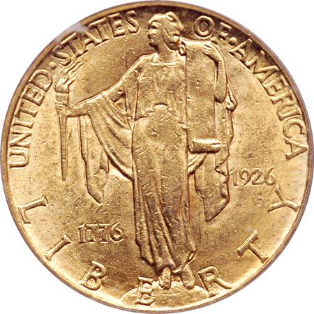 1926 America Sesquicentennial. PCGS MS-62.