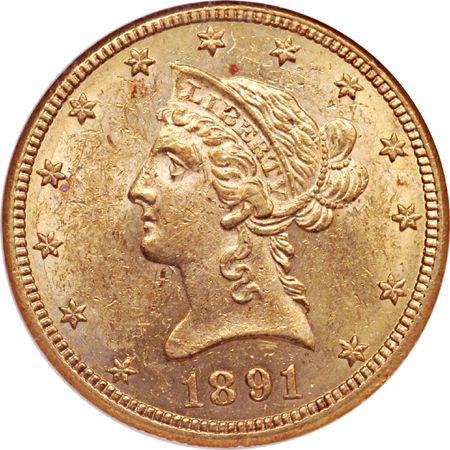 1891-CC NGC MS-61.