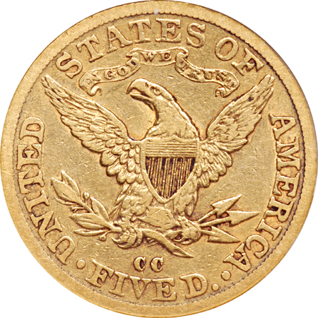 1892-CC ANACS XF-40.