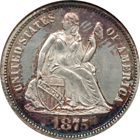 1875 NGC MS-64.