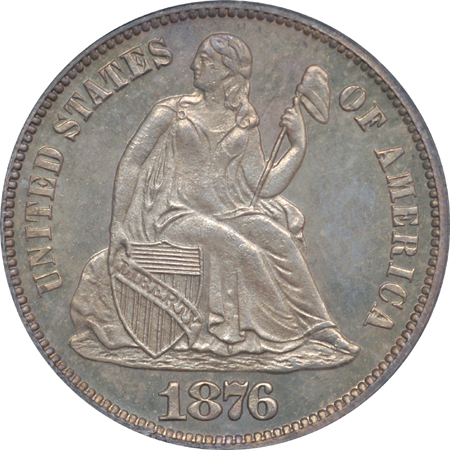 1876 PCGS PF-64.