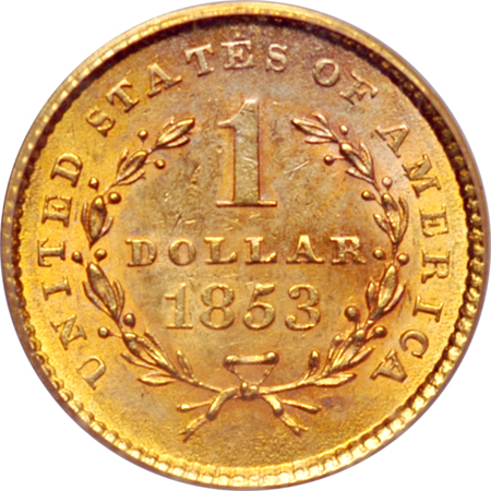 1853 PCGS MS-63.